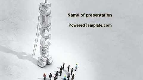 Persona Success PowerPoint Template by PoweredTemplate.com