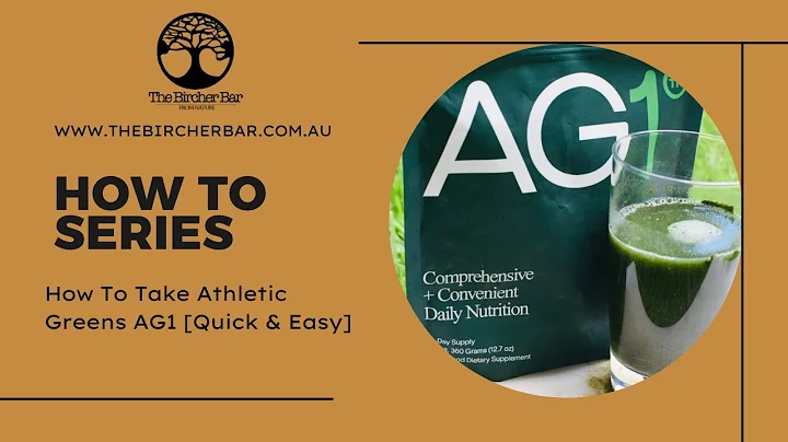 How To Take Athletic Greens AG1 [& does it actually taste ok??] #athleticgreens #ag1