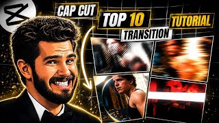 CapCut Top 10 Best Transitions Tutorial | Step-by-Step
