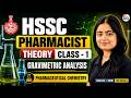 HSSC Pharmacist | Class 1 | Gravimetric Analysis | Pharma. Chem.  #hsscpharmacistcrashcourse2024