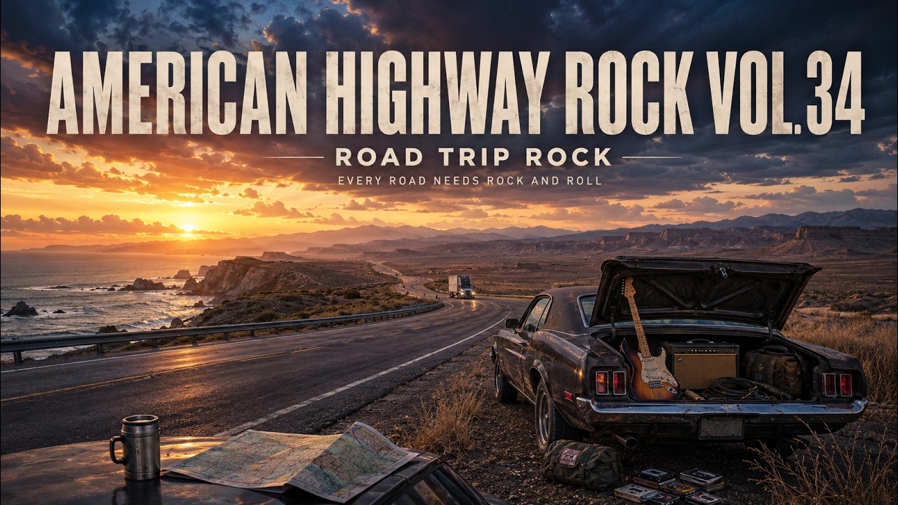 AMERICAN HIGHWAY ROCK VOL. 34 – Cinematic Road Trip Rock Across