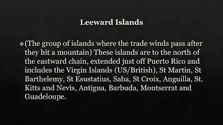 lesson 2: Location of the Caribbean