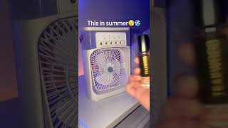 summer survival kit #coolair #minifan #smartcooling #summercooling #cooling,  summerfan, minifan