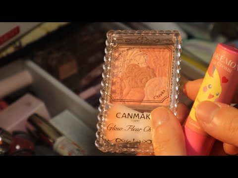 【ASMR，声なし】コスメを雑めにガサゴソする音フェチ/タッピング