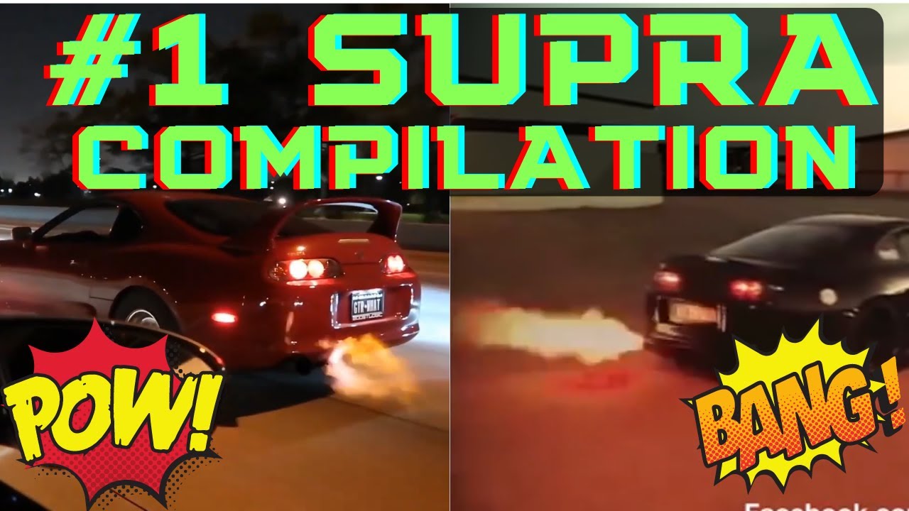 The ULTIMATE Toyota SUPRA Burnout  Antilag Compilation   2JZGTE   AMAZING SOUNDS  LOUD BACKFIRES