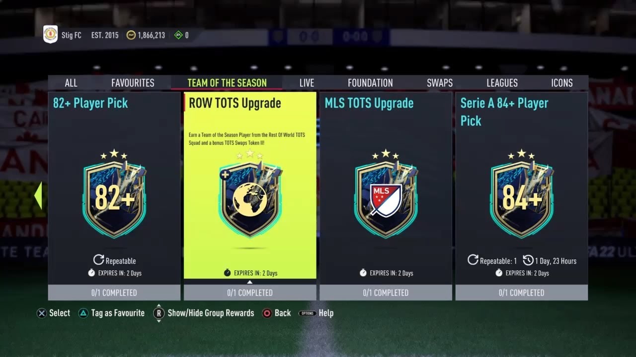 FIFA 22 Guaranteed MLS & ROTW TOTS SBCs