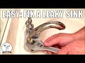 EASY: How To Fix a Leaky Sink - Leaking from Handle or Faucet