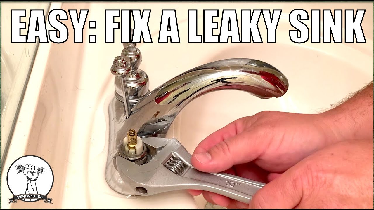 kitchen sink leaking rrom handle base