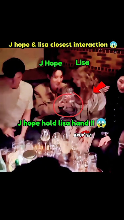 J hope & Lisa Closest Interaction Ever 😱 #bts #btsarmy #btsshorts #jungkook #jhope #blackpink #jin