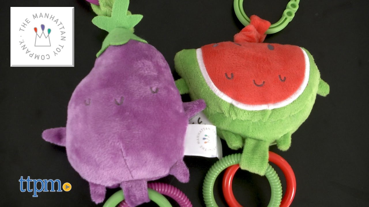 Farmer's Market Eggplant & Watermelon Travel Toy from The Manhattan Toy Company