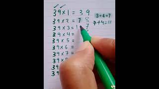 Table of 39 | easy trick |