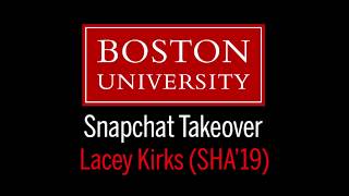 Lacey Kirks (SHA'19) Snapchat Takeover - Orientation