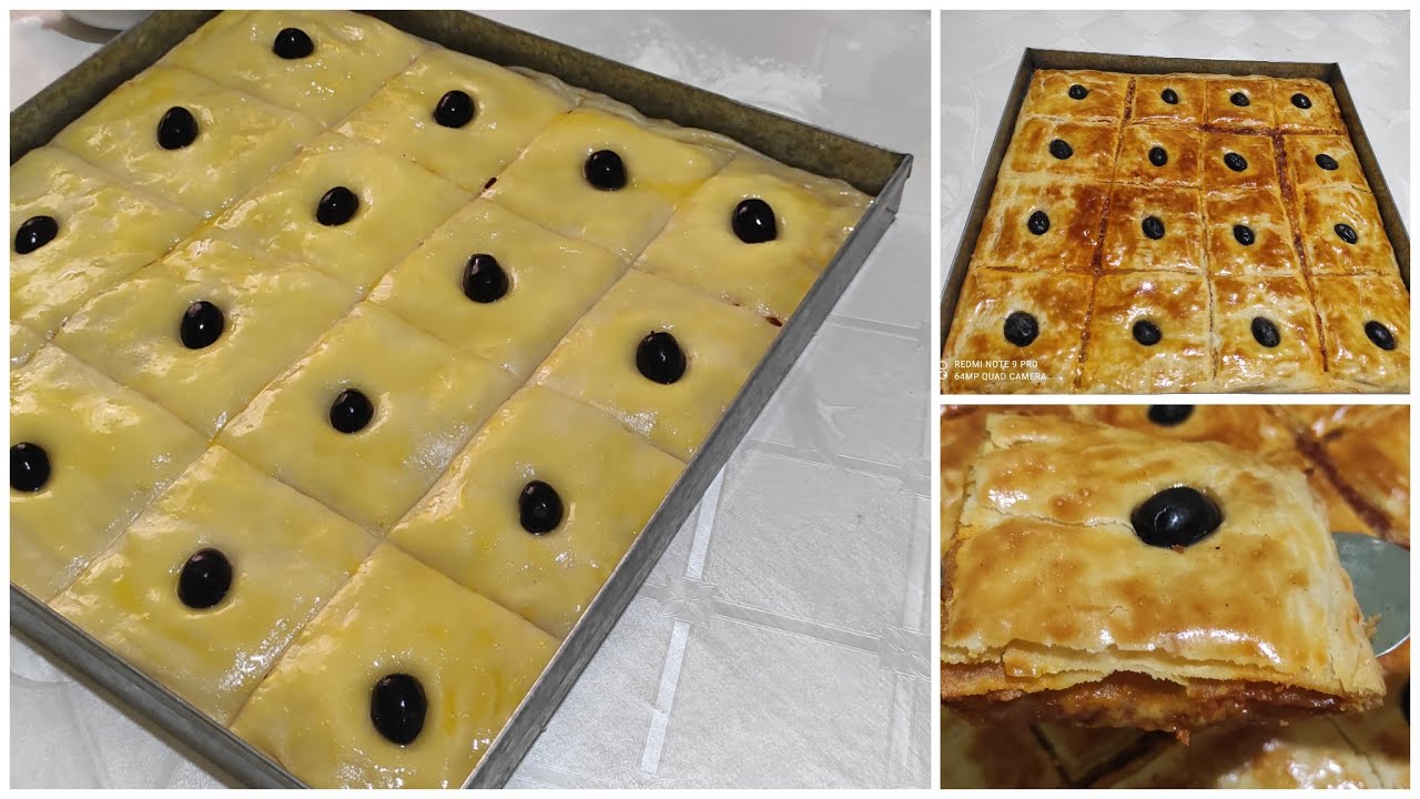 كوكا بدون عجين مورق ولا زبدة التوريق طريقة جديدة😉