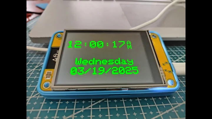 How to Turn Your ESP32 Cheap Yellow Display into a Stunning Rolling Clock  in Minutes⏳