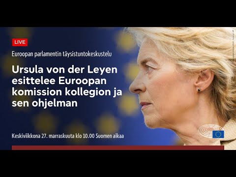 Euroopan komission kollegion ja sen ohjelman esittely