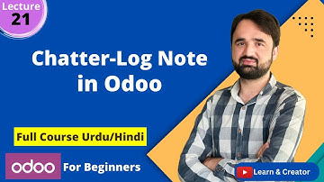 Chatter in odoo|Message Chatter or Log note| #odoo #odoo14 #odooERP