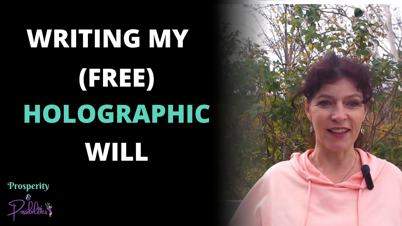 Writing my Holographic Will - YouTube