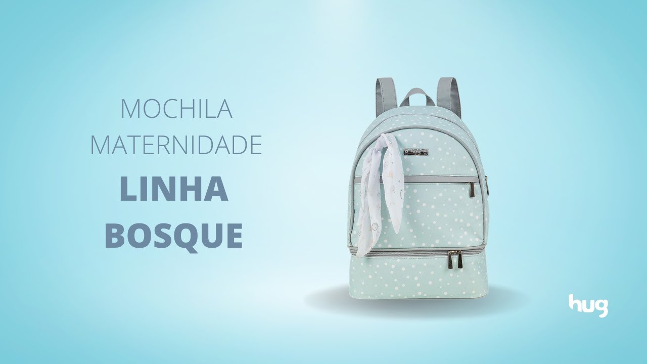 Mochila Maternidade Graciosa Azul Bebê - Hug Artigos para Bebês