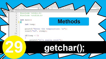 C Tutorial #29 - getchar