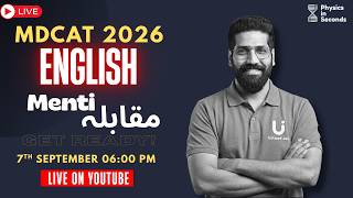 MDCAT 2026| English Menti Muqabla | 7th September 06:00 PM screenshot 2