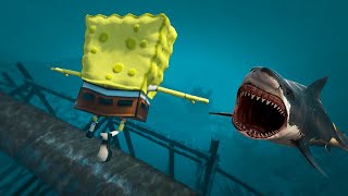 GTA 5 Spongebob Water Ragdolls Funny moments vol.1 [Euphoria Physics]