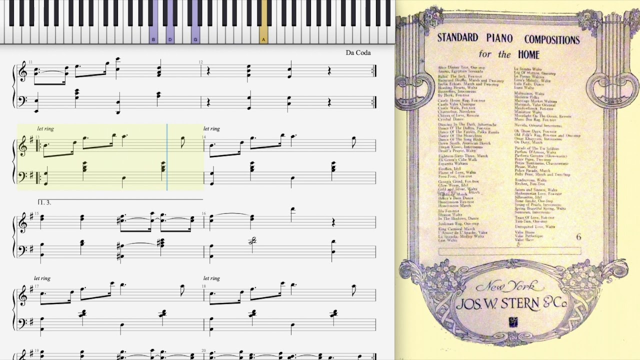 Gravel Walk by Herman Avery Wade (1915, Fox Trot piano)