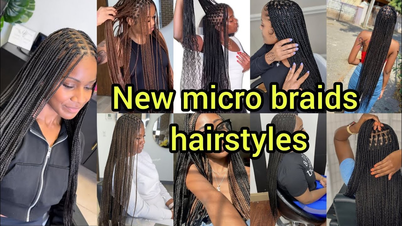 New micro braids hairstyles for black women | Micro Cornrow braids hairsyles 2026 | Micro braid