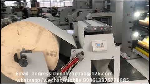 4 colors paper cup flexo printing with die cutting punching inline