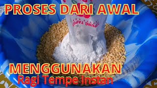 Membuat Keripik Tempe Tapioka Proses dari Awal Kacang Kedelai Mentah Sampai Tempe Matang & Di Iris