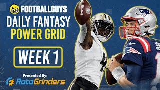 Footballguys DFS Power Grid Week 1 - Presented by RotoGrinders - Fantasy Football 2021
