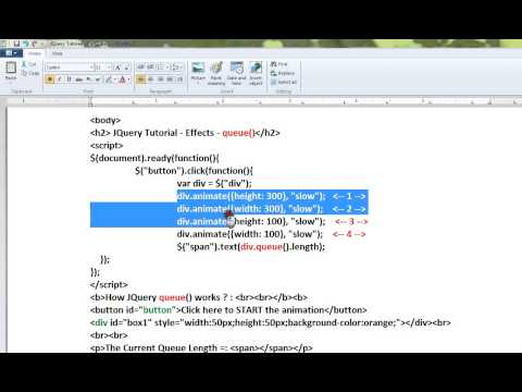 TAMIL QUEUE METHOD IN JQUERY EFFECTS DEMO
