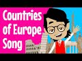 Europe song  animated song for kids to help learn all the countries of europe