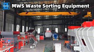 MWS Municipal Waste Sorting Equipment Machines in ZZCHRYSO Factory