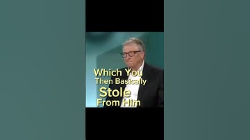 Interviewer accused Bill Gates On stealing MS-DOS . #billgates #shortsvideo #shortvideo #shorts
