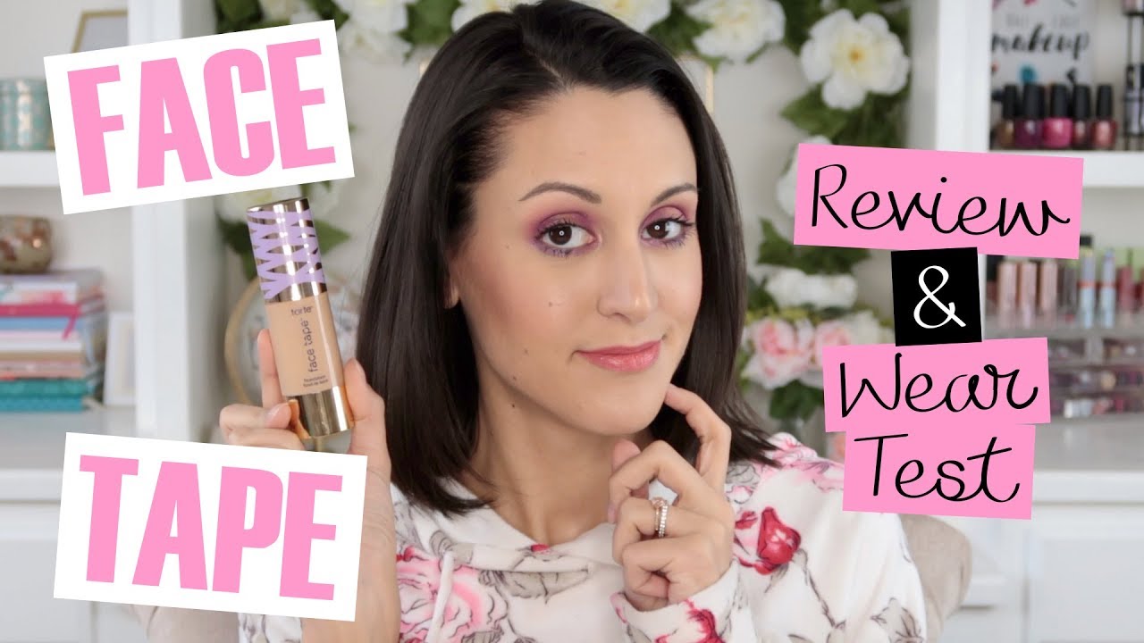 Face Tape Foundation Review & Wear Test Oily Skin YouTube