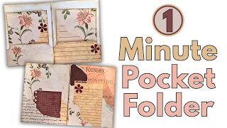 Paper Perk #90  - 1 Minute Pocket Folder l Junk Journal Ephemera Tutorial