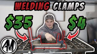 DIY Budget WELD CLAMPS , Table saw Weld Table Part 3 #weldingtable by AM Custom fab 24,241 views 1 year ago 7 minutes, 52 seconds