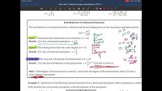 1.7 Rational Functions and End Behavior - YouTube