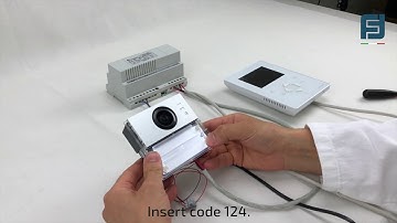 How to activate "open door function" on video entry door installation ENG