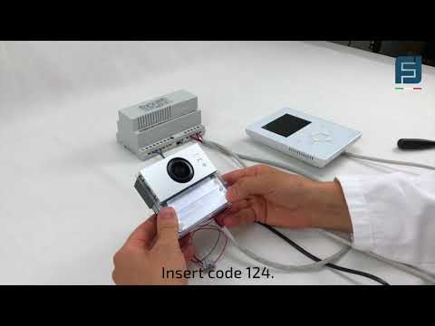 How to activate "open door function" on video entry door installation ENG
