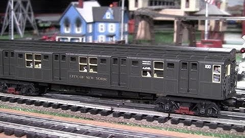 MTH Premier NYC IND R1 O-Gauge Subway Set in True HD 1080p