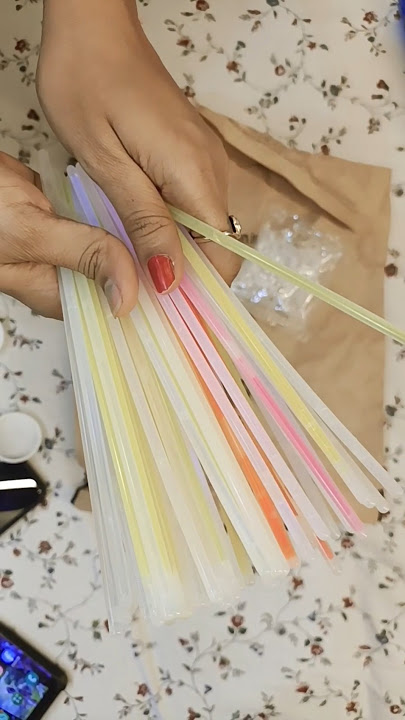 Glow sticks from Amazon #glowsticks #unboxing #glow #stick #ytshort #shortfeed #art #fun #shorts