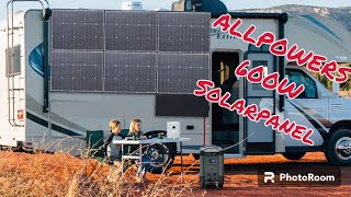 ALLPOWERS 600W Faltbares Solarpanel Unboxing & Technische Daten