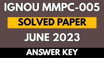 IGNOU MMPC-005 June 2023 Solved Question Paper | Business Laws | Complete Solutions