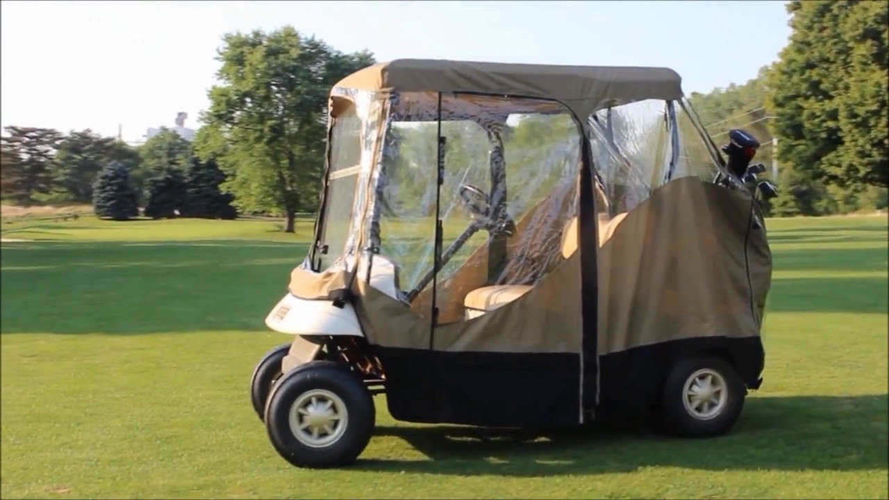 EZ Mag Golf Cart Covers U.S. Patented Door Feature YouTube