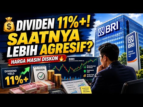 🏦 BBRI 🏦3 Alasan Penting Dividen Investing❗ Dividen Yield 11%+, EPS Naik & Harga Masih Diskon🤗