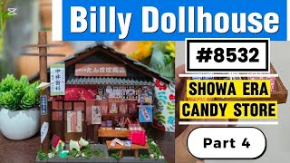 Diy Billy Dollhouse - Candy Store English Tutorial Part 4 (Final) 昭和系列昭駄菓子屋 迷你袖珍屋