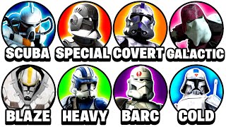 Every Clone Trooper Variant Part 2