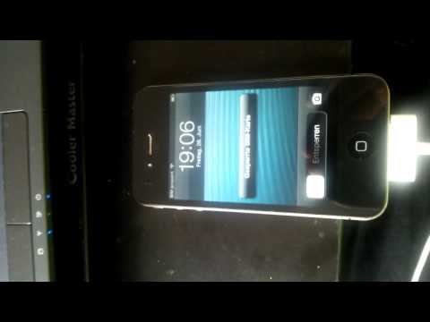 Unlocking your iphone through itunes