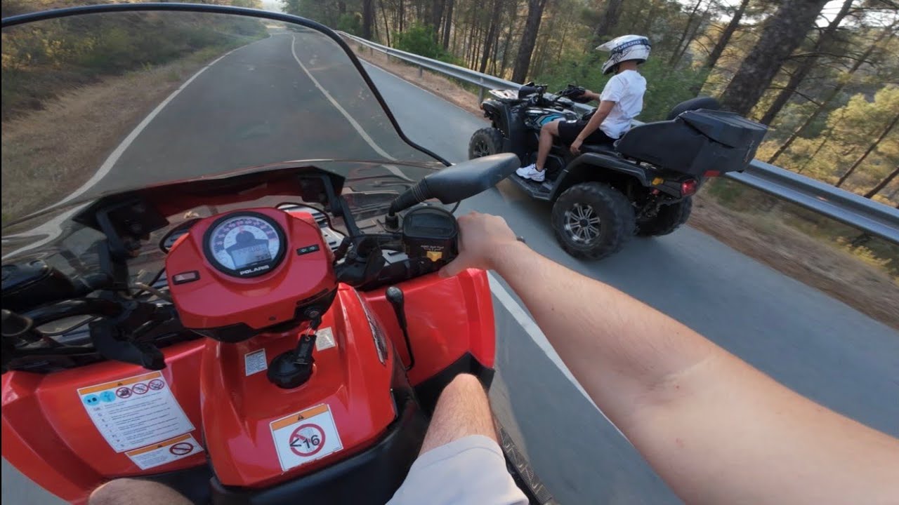 Riding my Polaris 500cc up the mountains! 4k